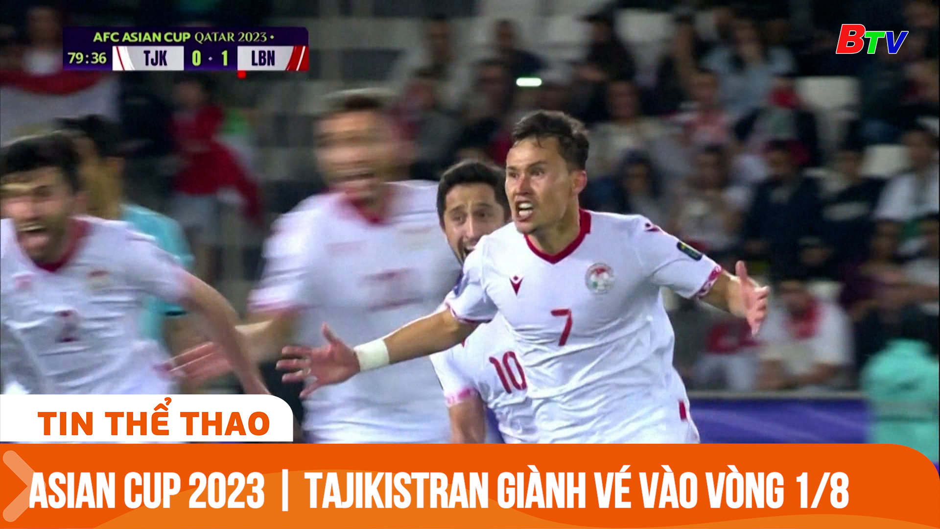 Asian Cup 2023 | Tajikistran giành vé thứ hai bảng A vào vòng 1/8 | Tin Thể thao 24h