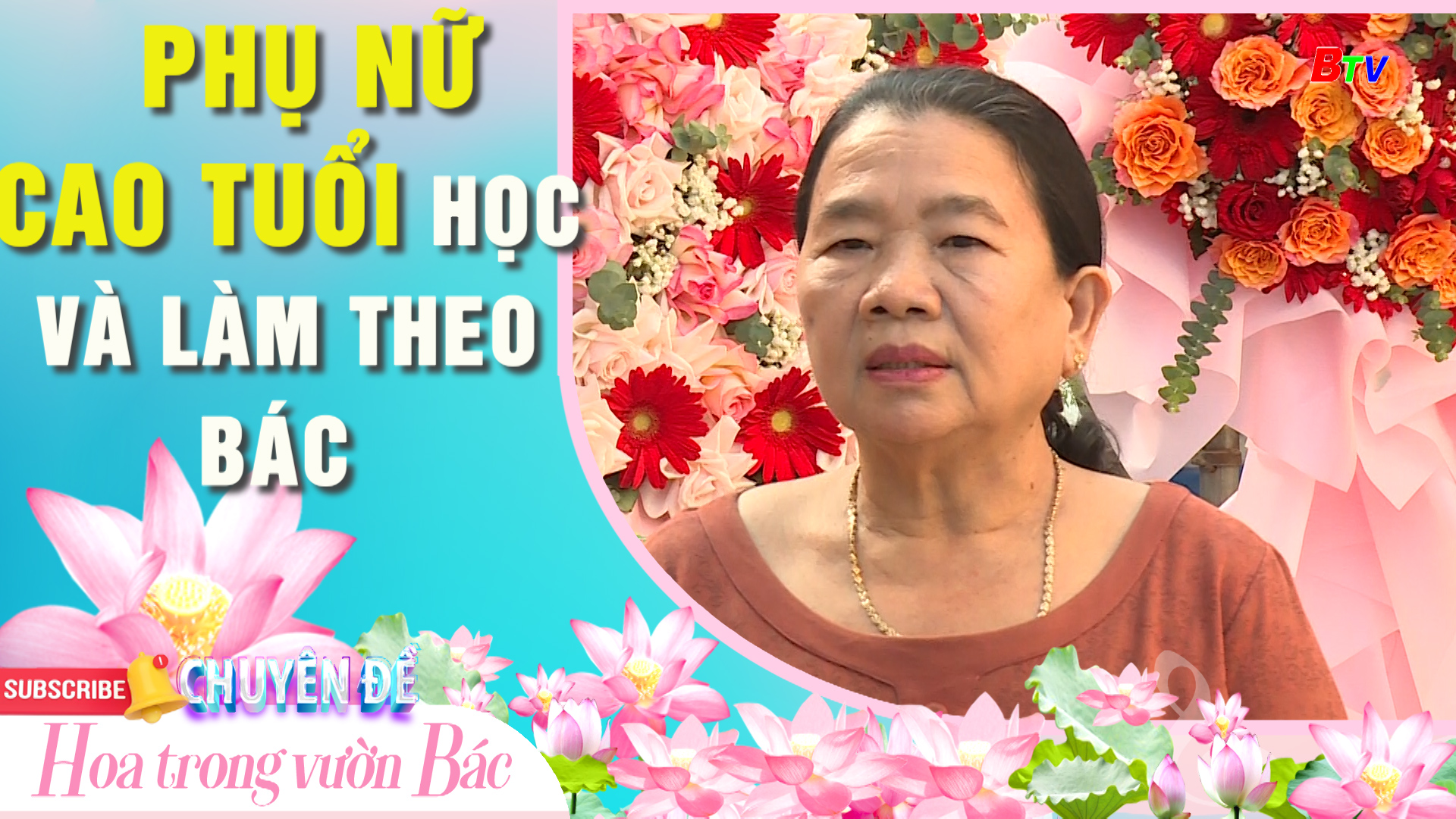    Phụ nữ cao tuổi học và làm theo Bác 