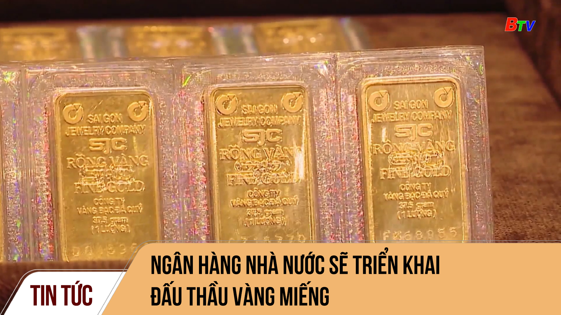 Ngân hàng nhà nước sẽ triển khai đấu thầu vàng miếng