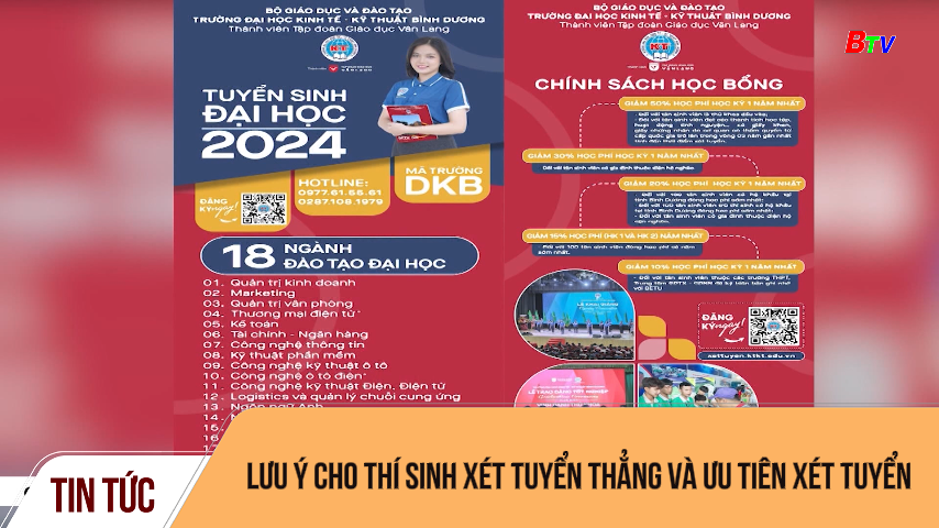 Lưu ý cho thí sinh xét tuyển thẳng và ưu tiên xét tuyển