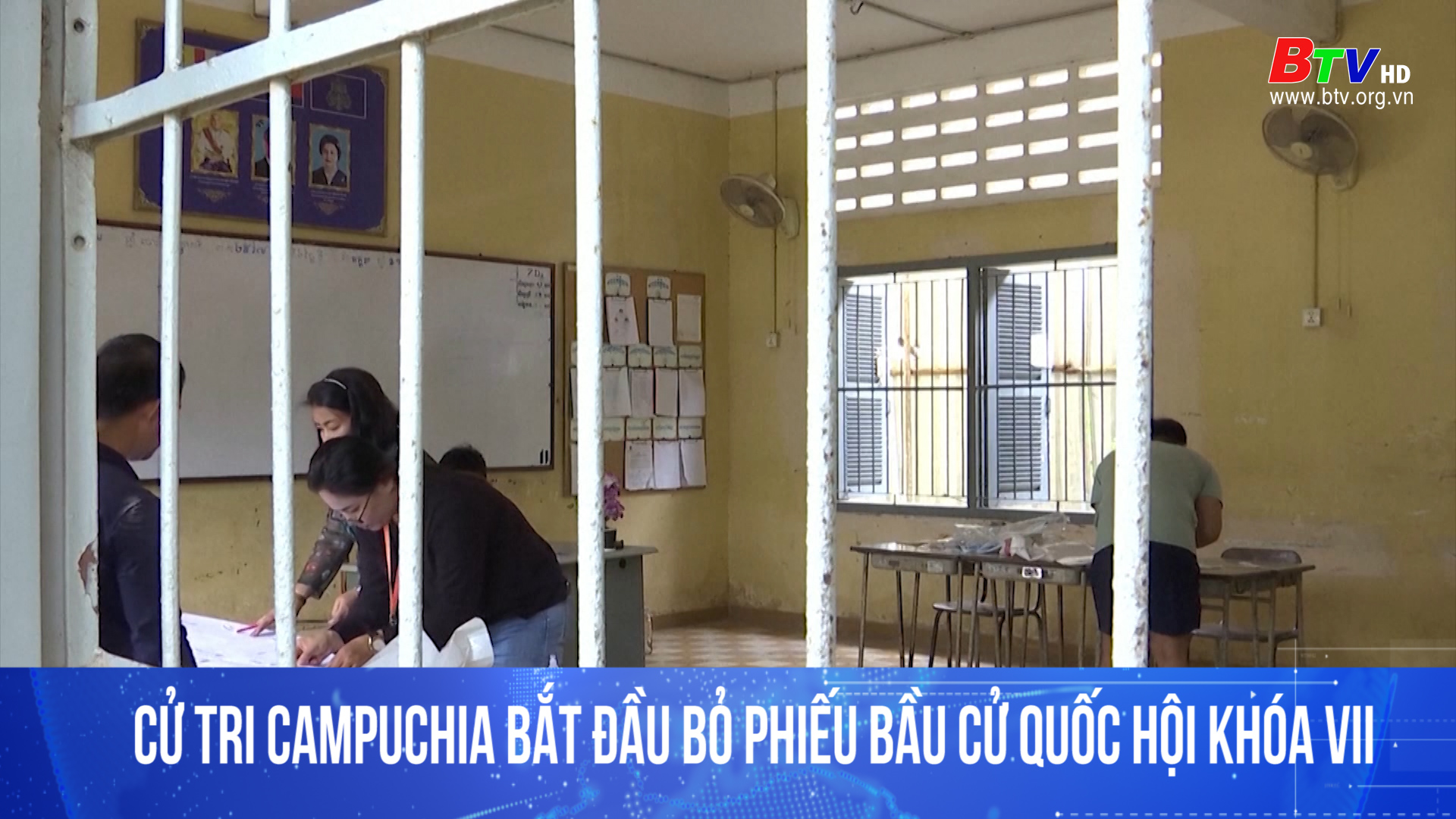 Cử tri Campuchia bắt đầu bỏ phiếu bầu cử Quốc hội khóa VII