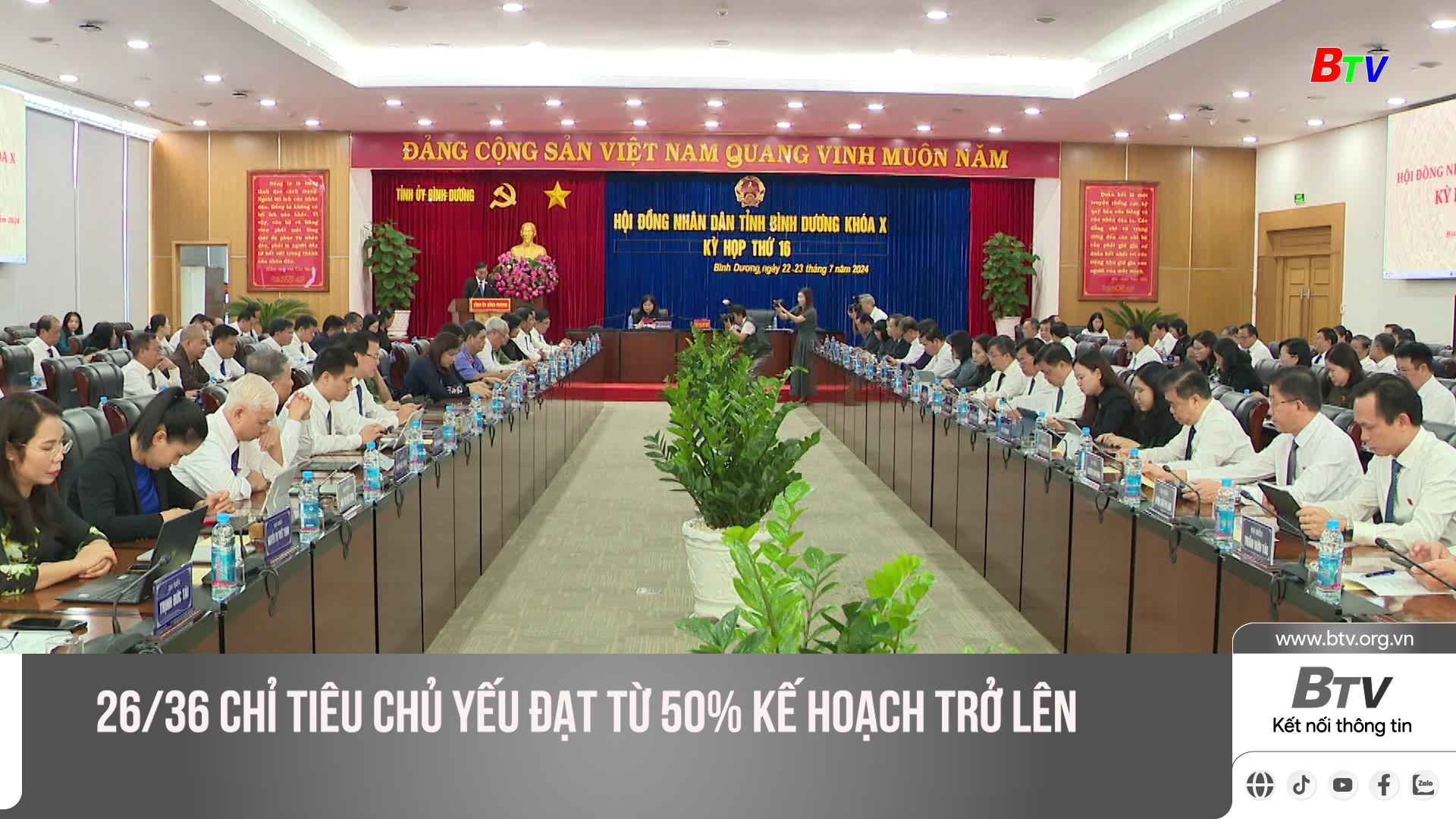 26/36 chỉ tiêu chủ yếu đạt từ 50% kế hoạch trở lên