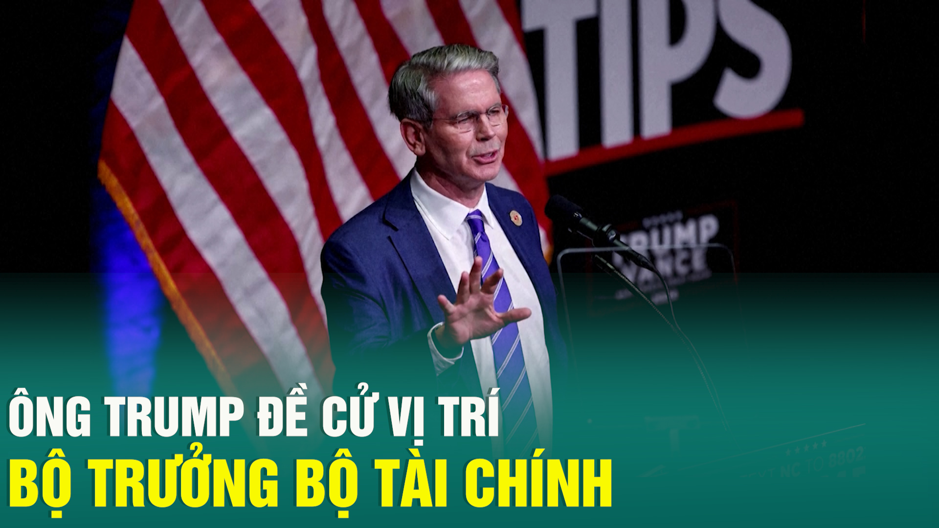 Ông Trump đề cử vị trí Bộ trưởng Bộ Tài chính