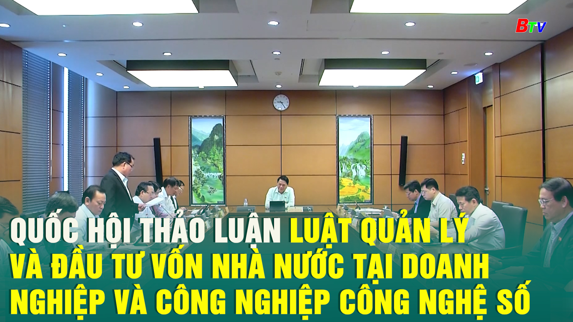 Quốc hội thảo luận Luật Quản lý và đầu tư vốn nhà nước tại doanh nghiệp và Công nghiệp công nghệ số