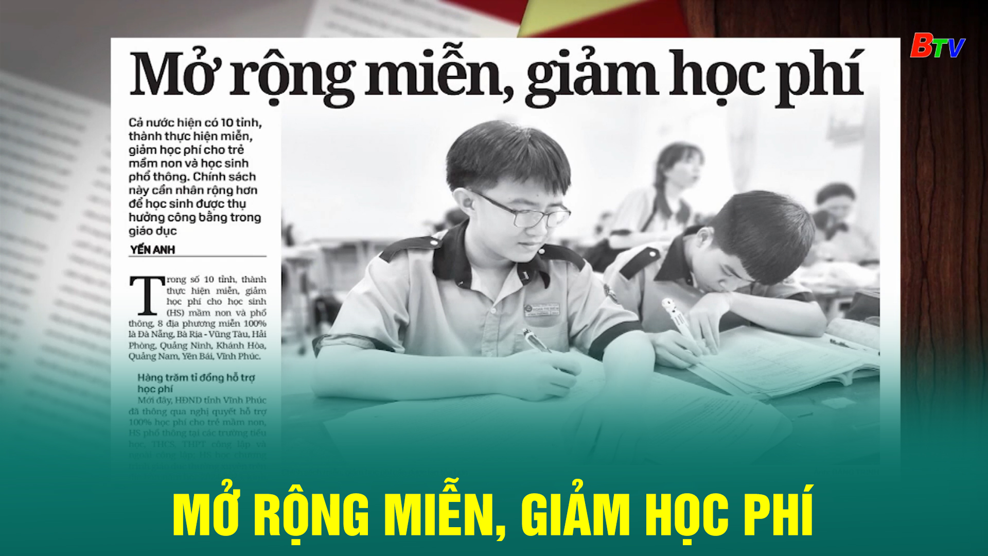 Mở rộng miễn, giảm học phí