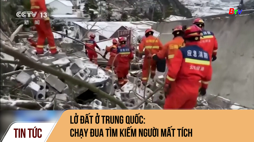 Lở đất ở Trung Quốc: chạy đua tìm kiếm người mất tích