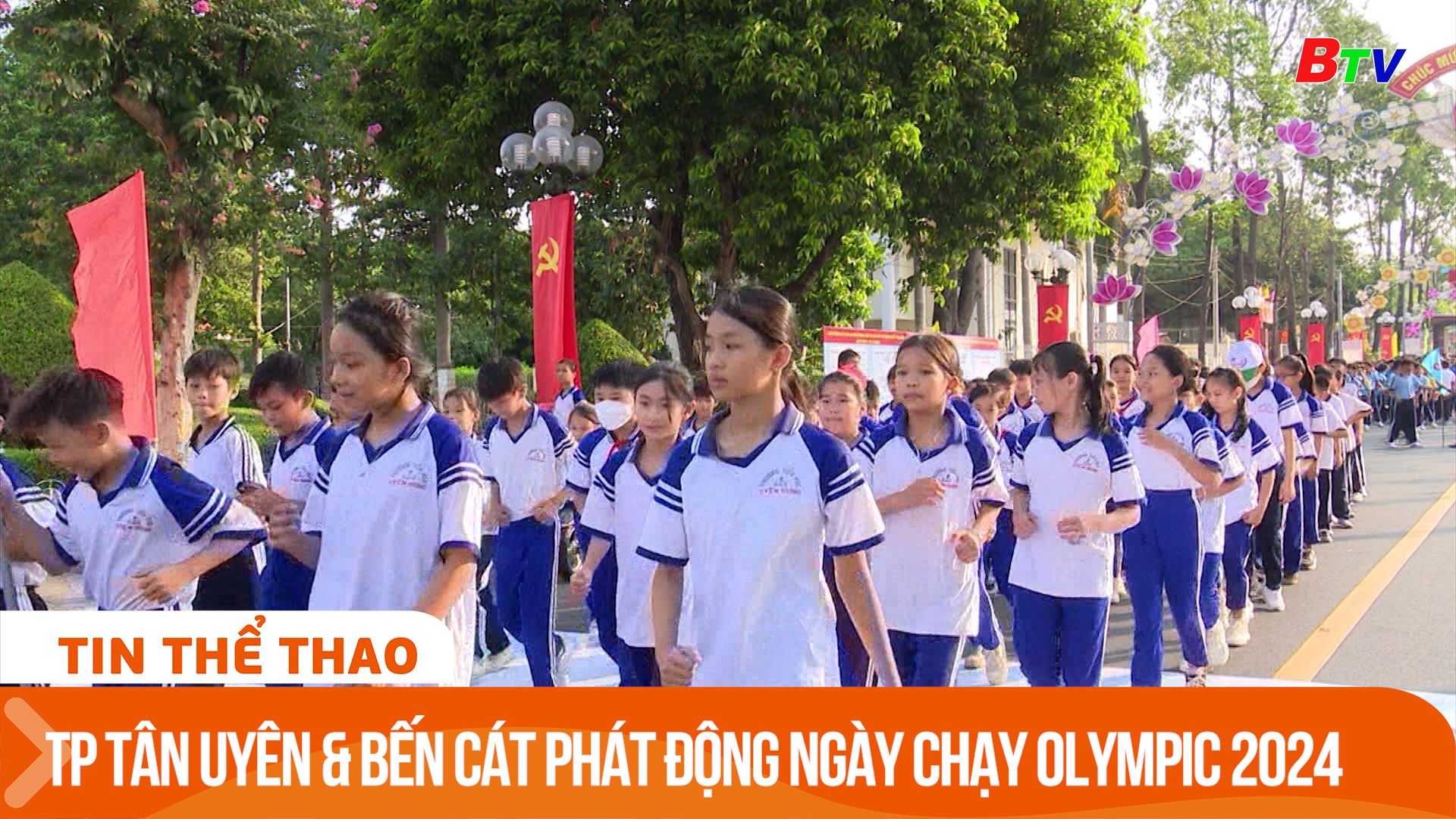 Thành phố Tân Uyên & Bến Cát phát động ngày chạy Olympic 2024 | Tin Thể thao 24h
