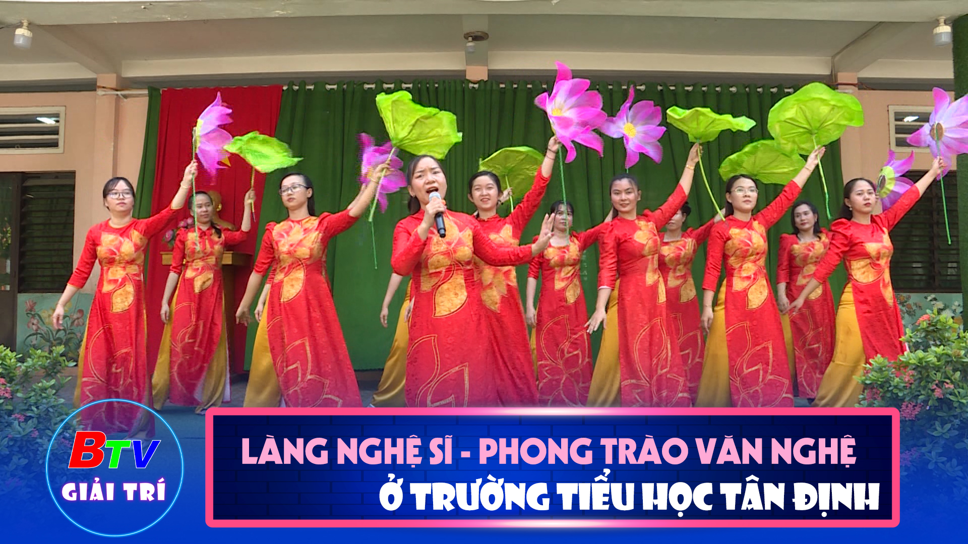 Phong trào văn nghệ ở trường Tiểu học Tân Định (Bến Cát, Bình Dương)