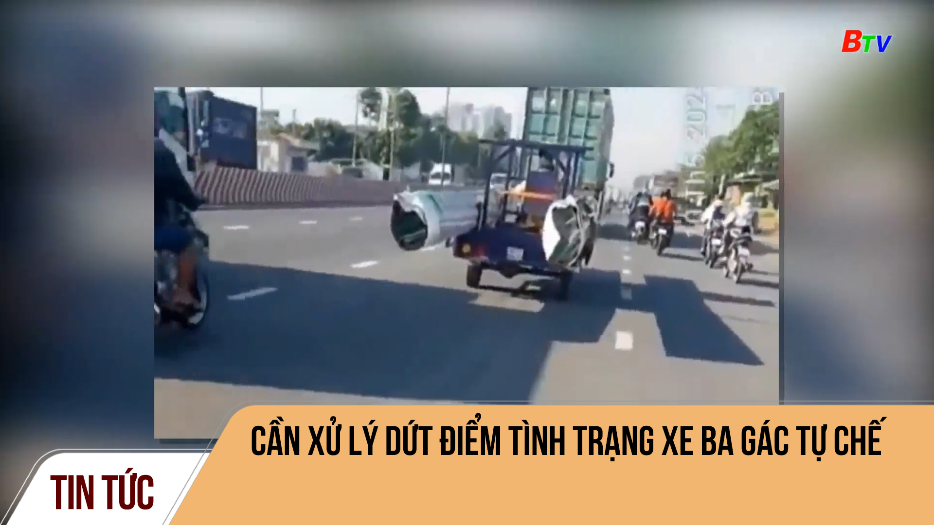 Cần xử lý dứt điểm tình trạng xe ba gác tự chế