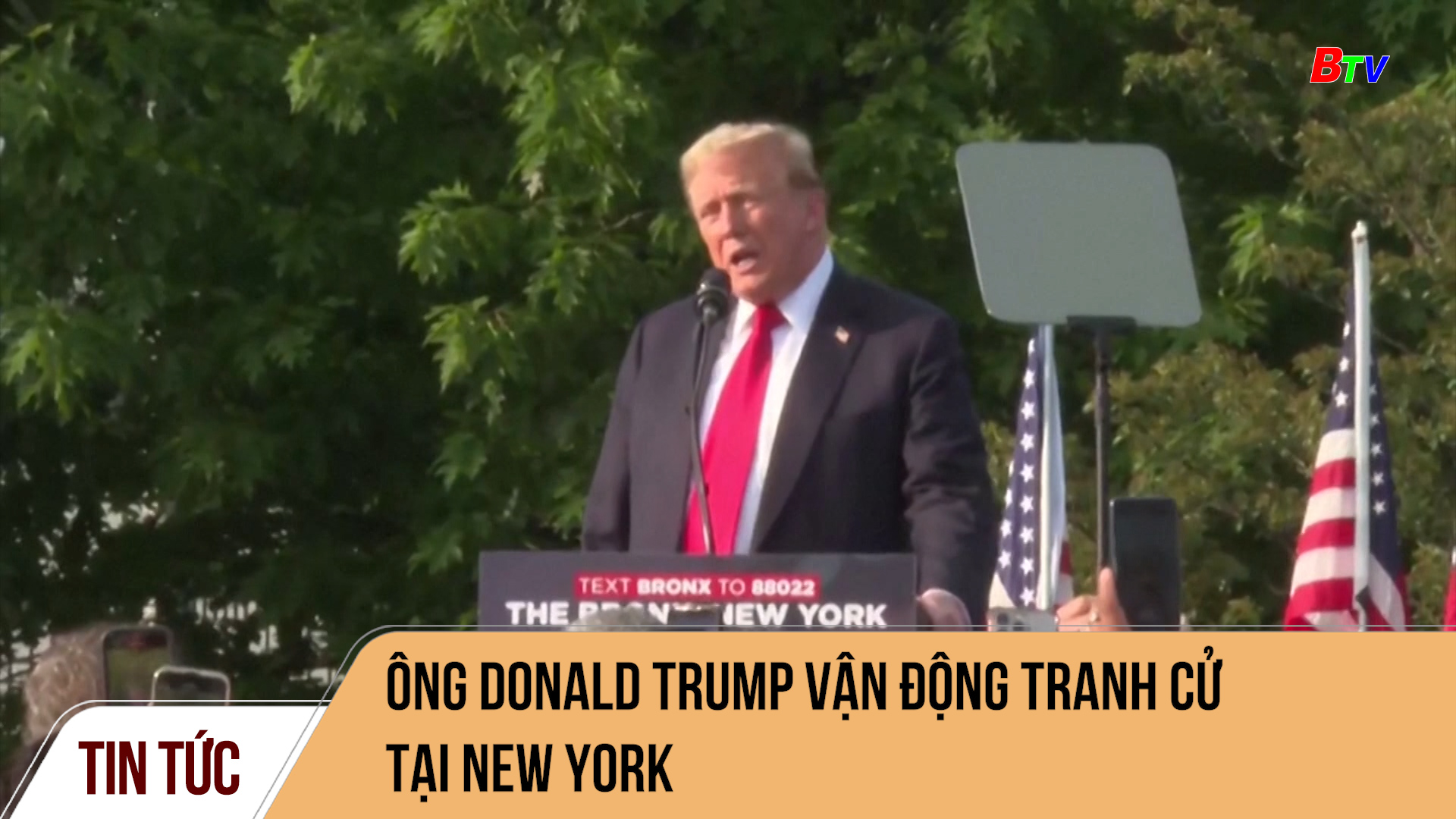 Ông Donald Trump vận động tranh cử tại New York