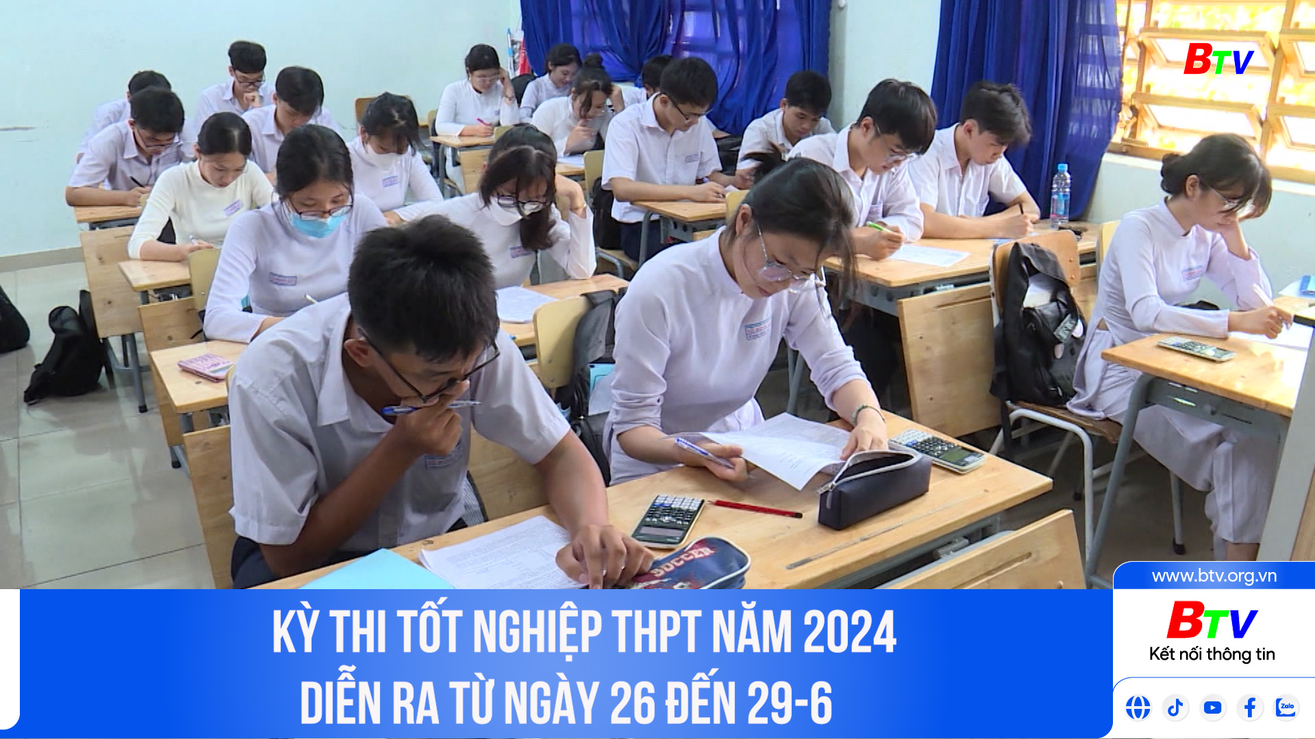 Kỳ thi tốt nghiệp THPT năm 2024 diễn ra từ ngày 26 đến 29-6