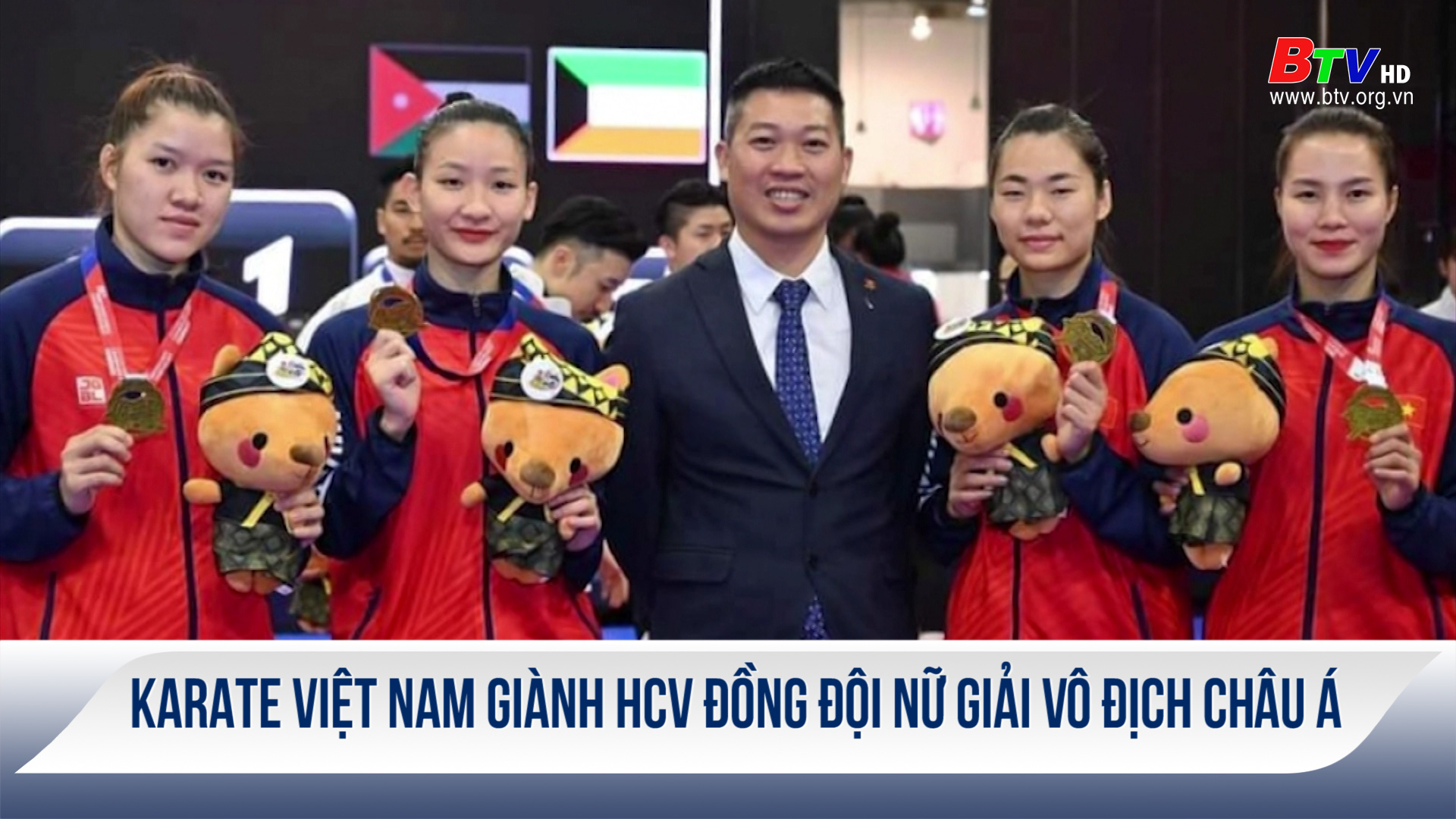 Karate Việt Nam giành HCV đồng đội nữ giải vô địch châu Á