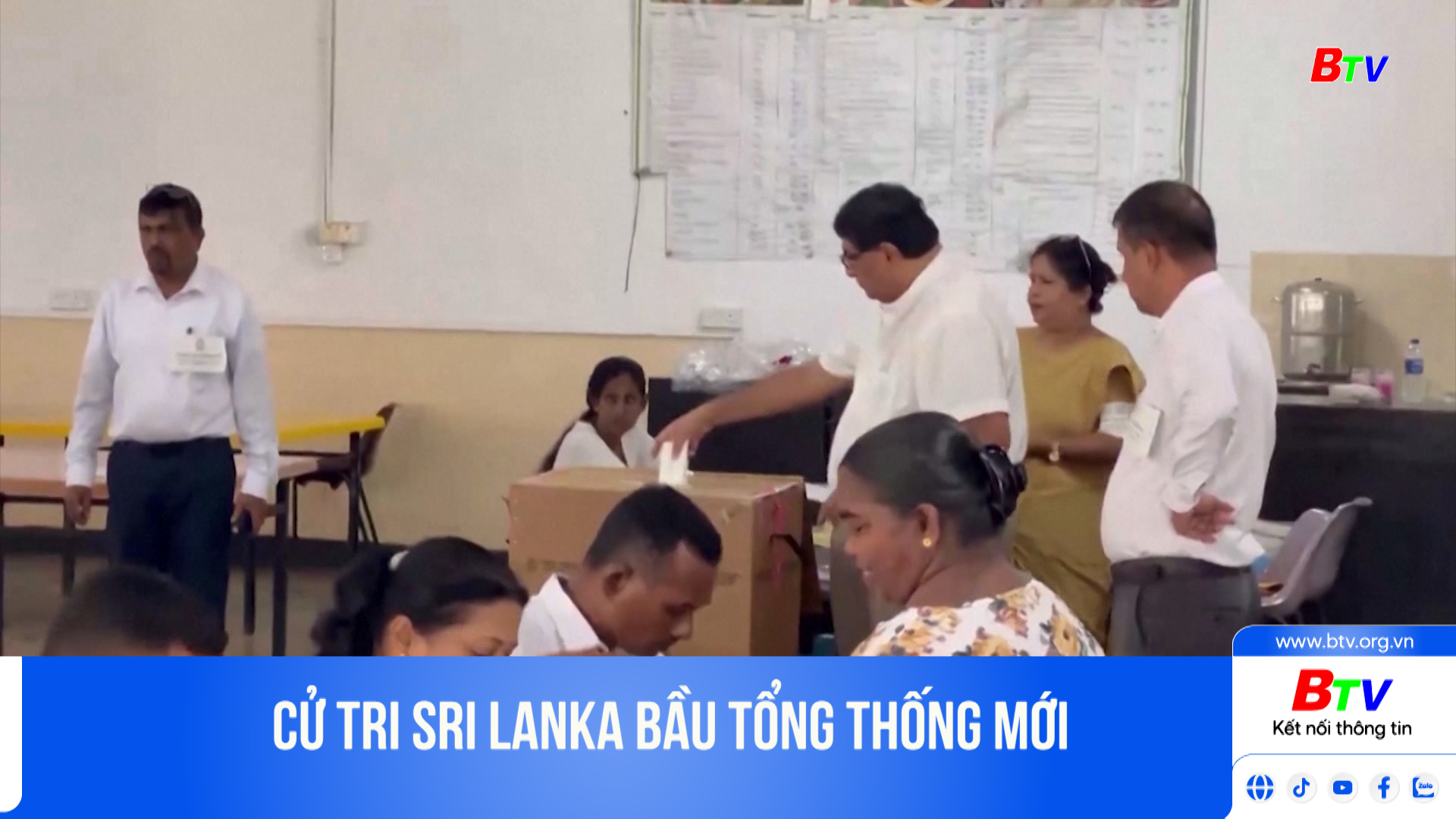 Cử tri Sri Lanka bầu tổng thống mới