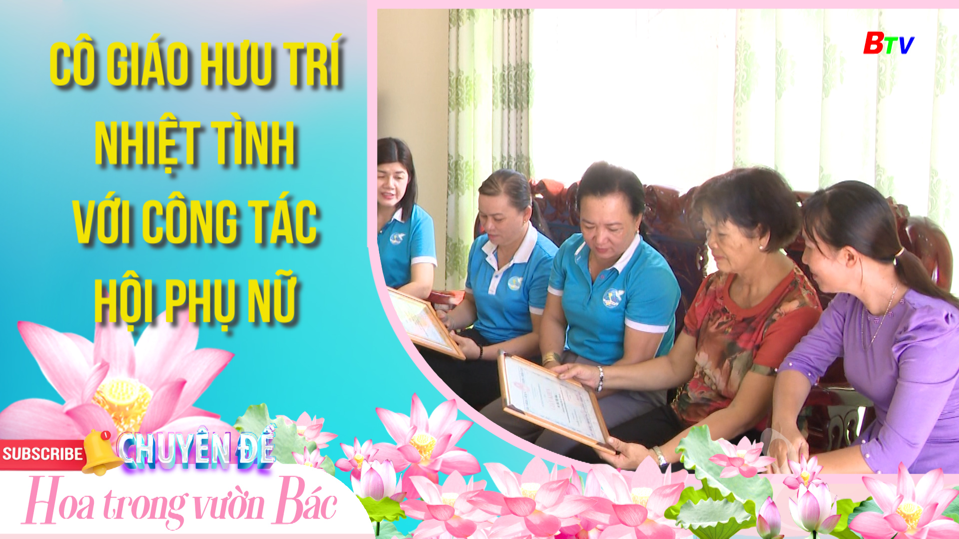 Cô giáo hưu trí nhiệt tình với công tác hội phụ nữ 