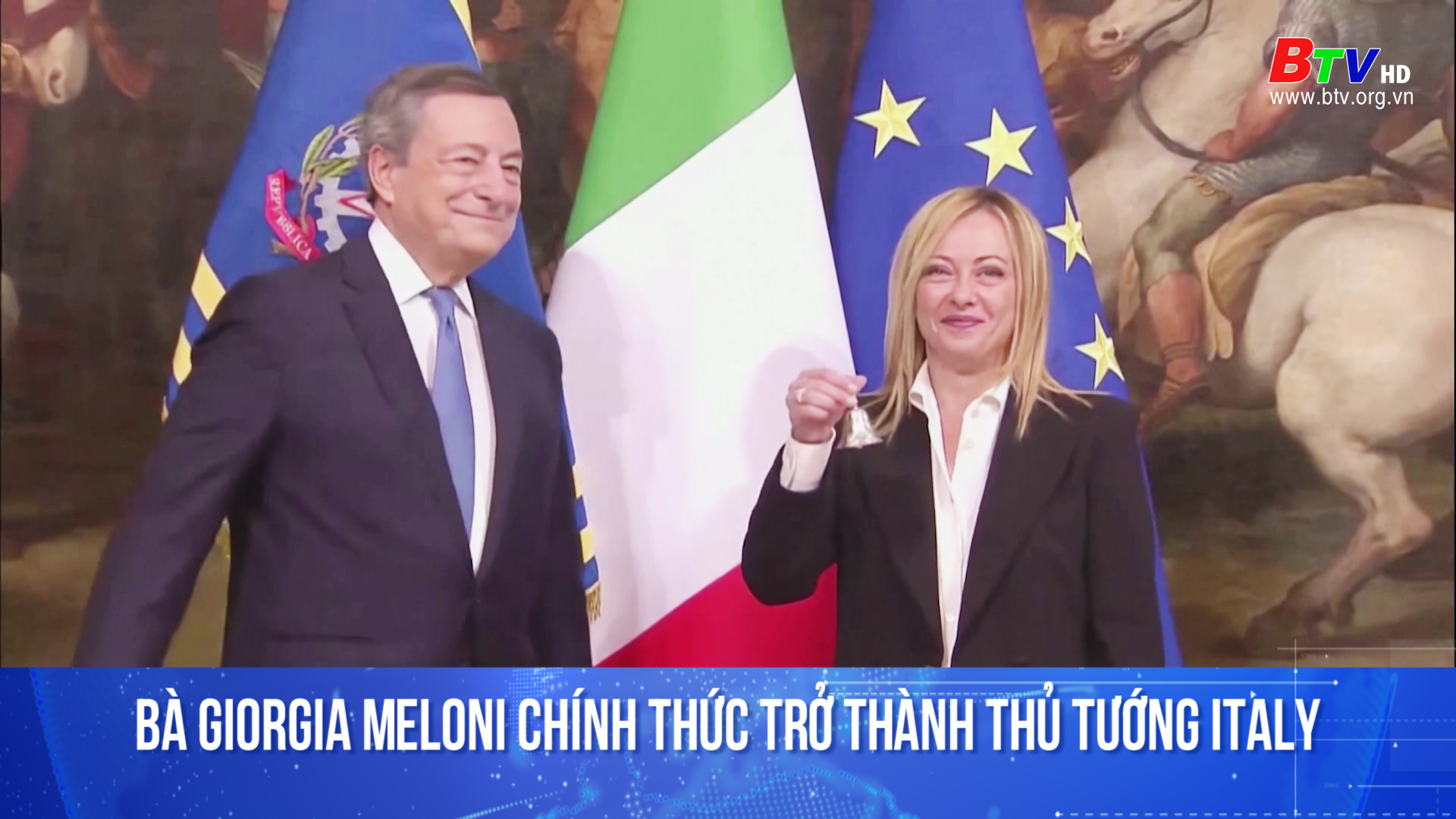 Bà Giorgia Meloni chính thức trở thành thủ tướng Italy