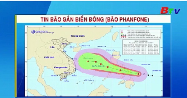 Tin bão gần biển Đông (Bão PhanFone)