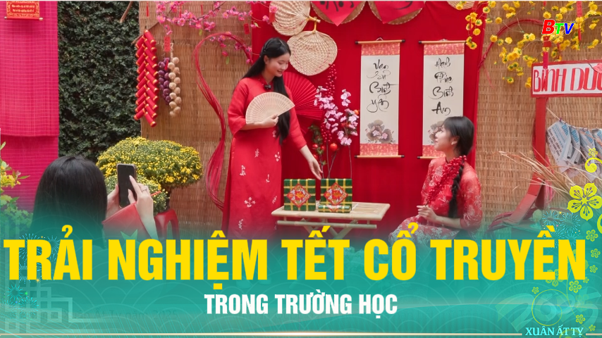 Trải nghiệm tết cổ truyền trong trường học