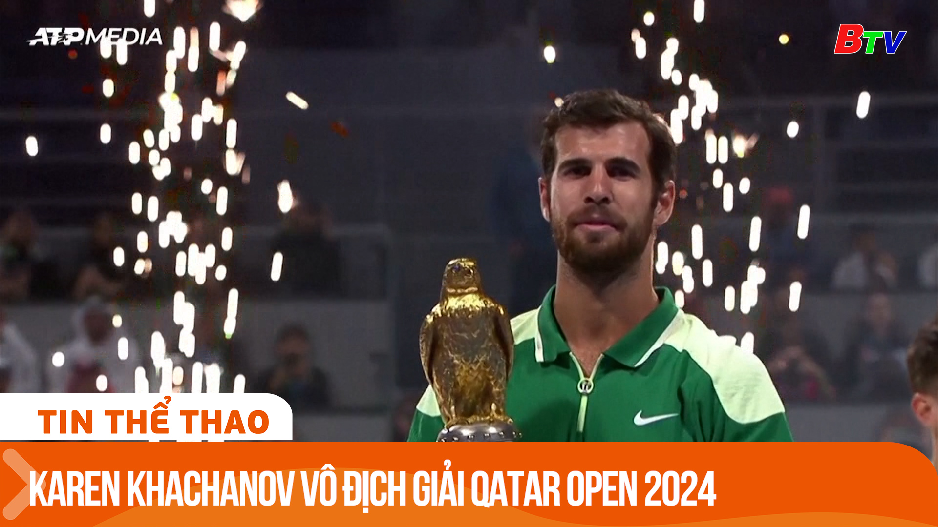 Karen Khachanov vô địch Giải Qatar Open 2024 | Tin Thể thao 24h