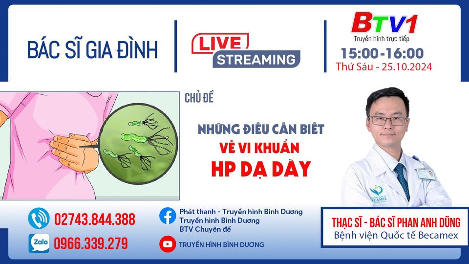 Những điều cần biết về vi khuẩn HP dạ dày | Bác sĩ gia đình