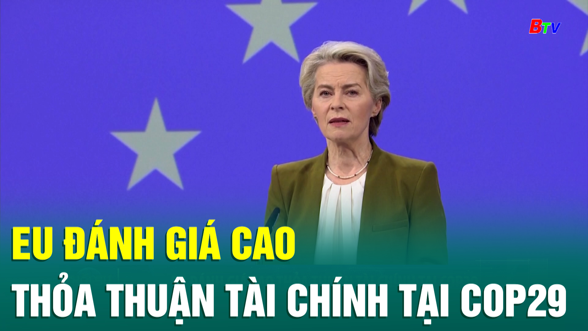 EU đánh giá cao thỏa thuận tài chính tại COP29