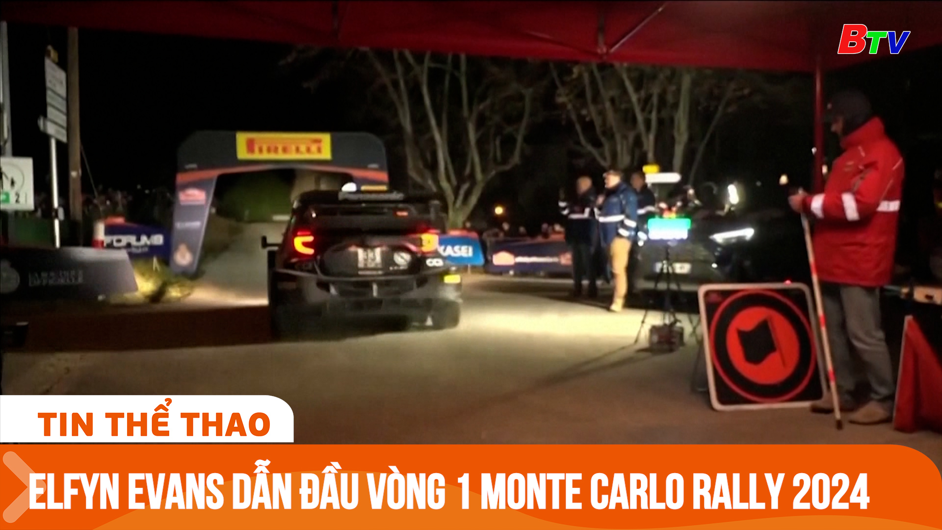 Elfyn Evans dẫn đầu vòng 1 Giải đua xe Monte Carlo Rally 2024 | Tin Thể thao 24h