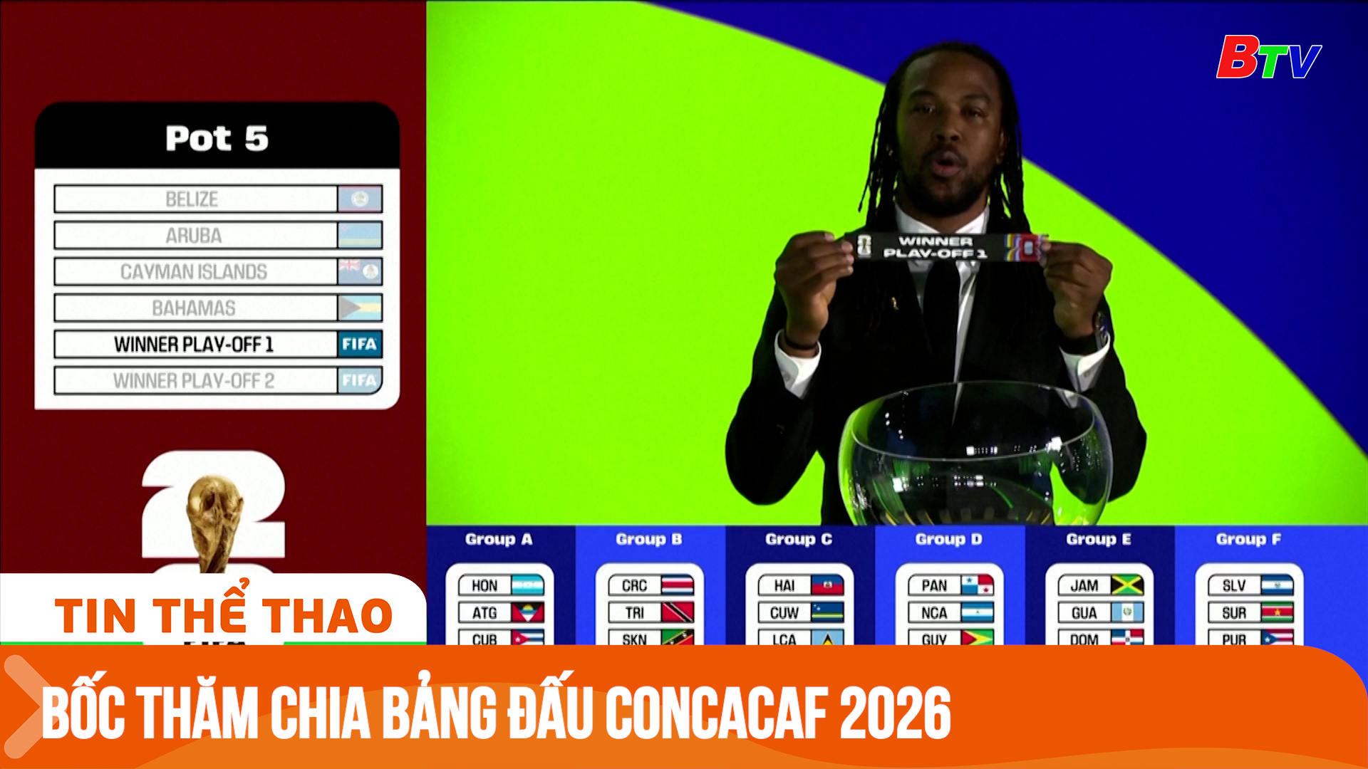 Bốc thăm chia bảng đấu Concacaf 2026 | Tin Thể thao 24h