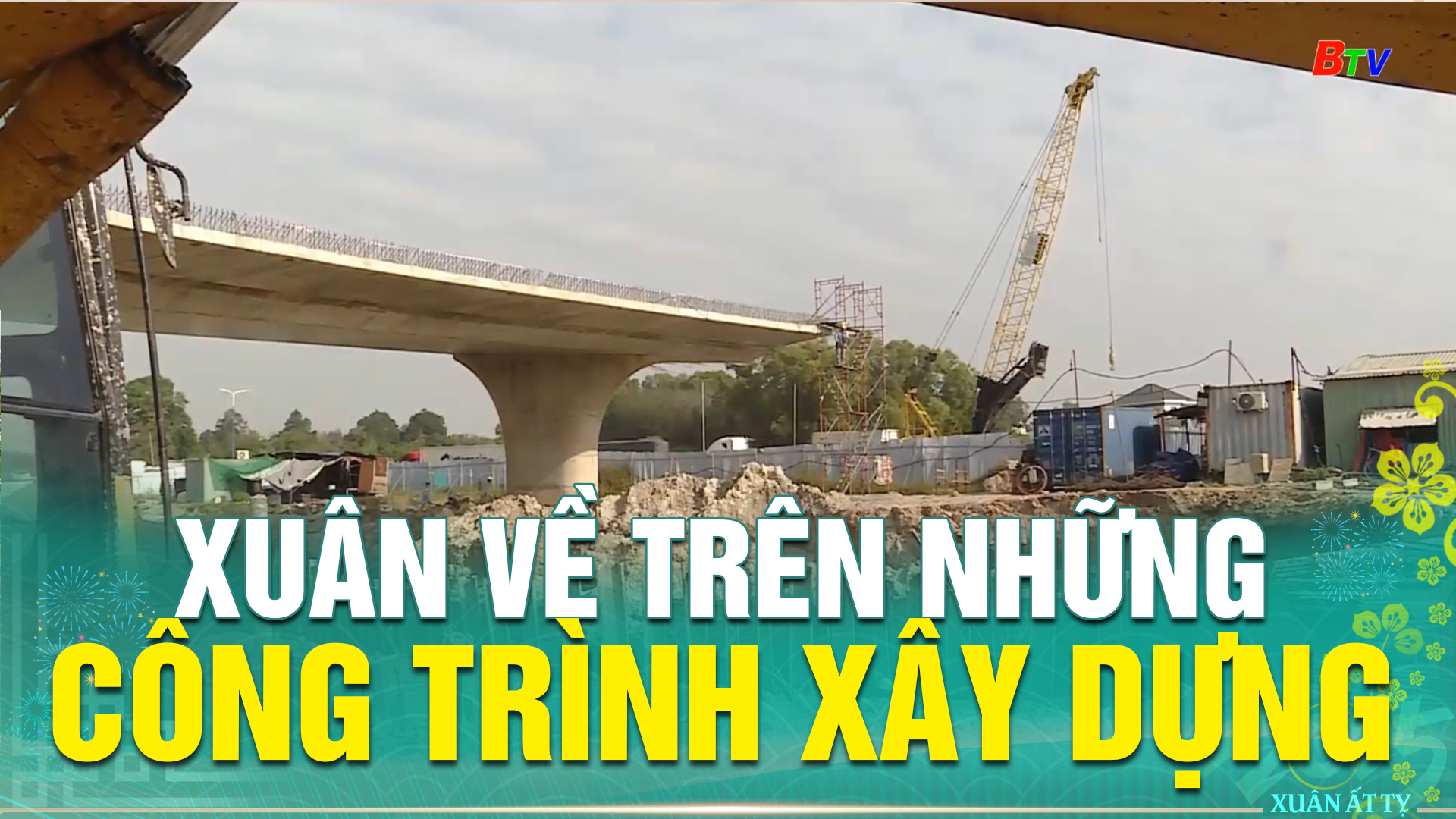 Xuân về trên những công trình xây dựng