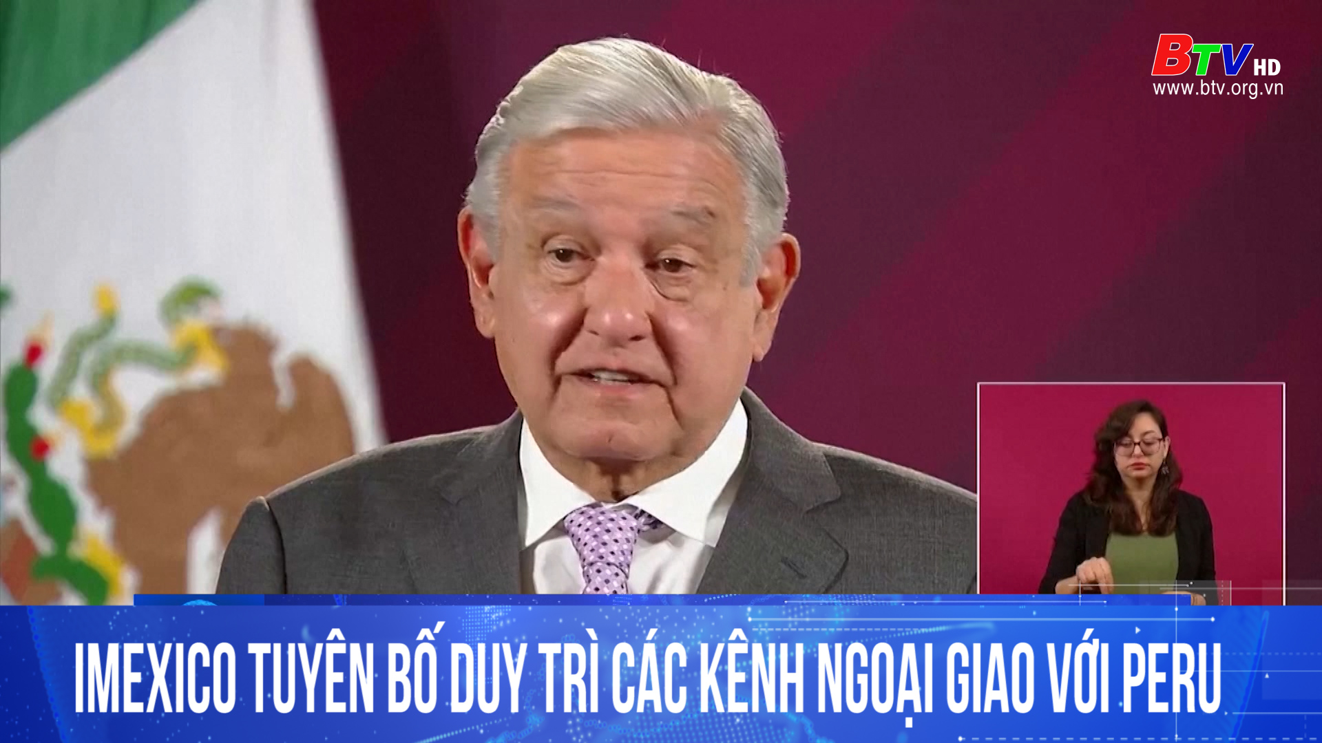 Mexico tuyên bố duy trì các kênh ngoại giao với Peru