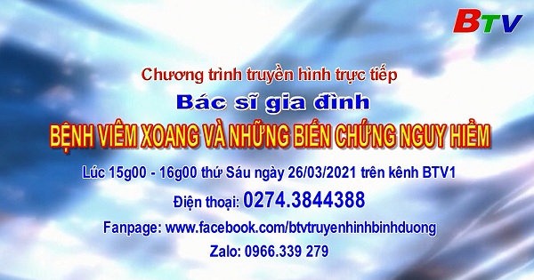 Trực tiếp|| Bệnh viêm xoang và những biến chứng nguy hiểm vào lúc 15 giờ ngày 26/03/2021