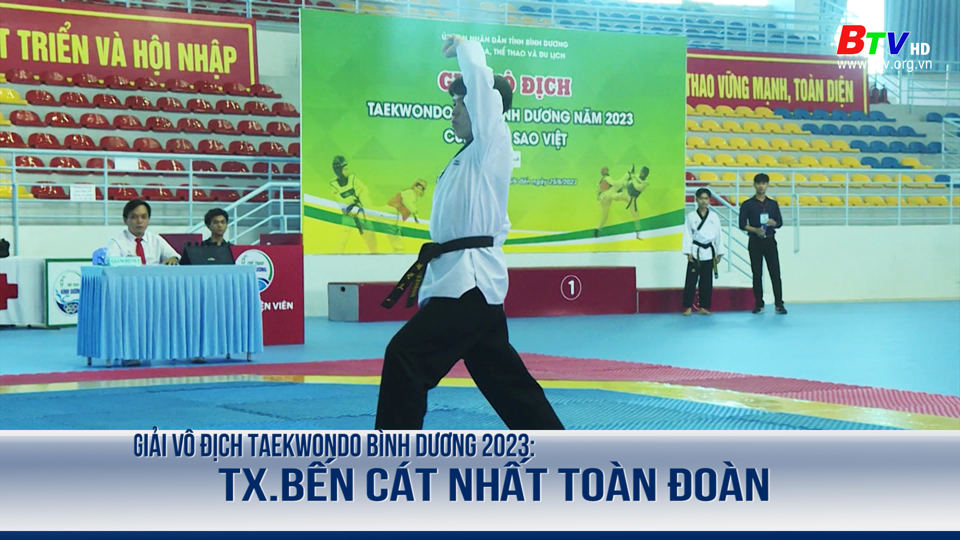 Giải vô địch Taekwondo Bình Dương 2023: Tx.Bến Cát nhất toàn đoàn