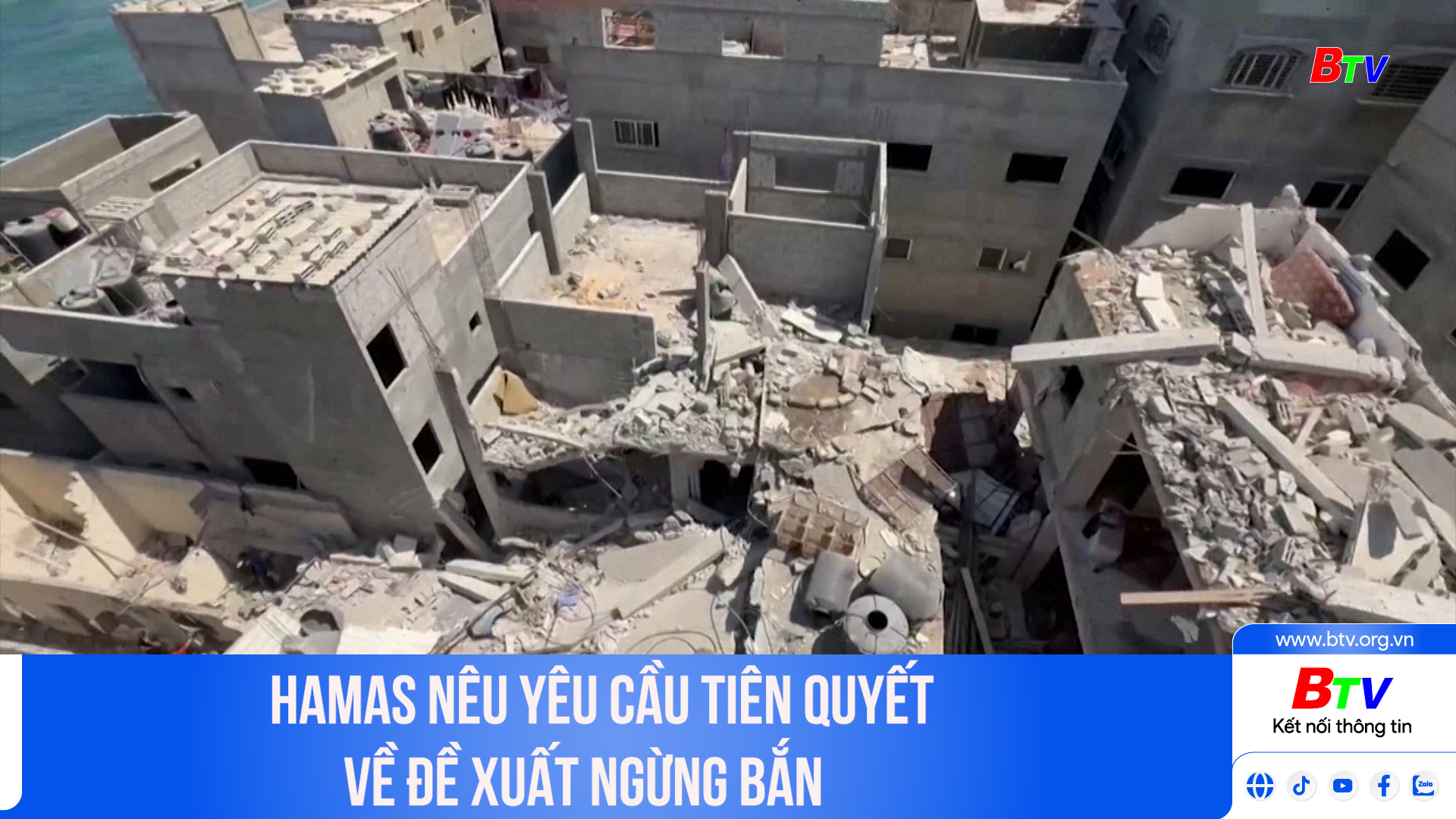 Hamas nêu yêu cầu tiên quyết về đề xuất ngừng bắn