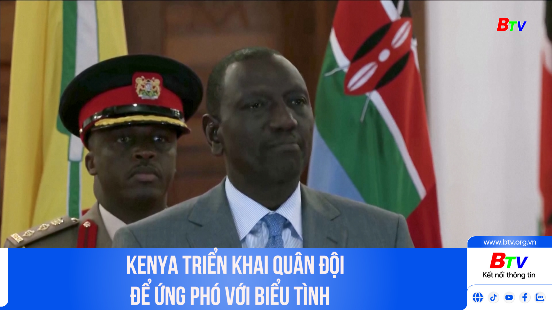 Kenya triển khai quân đội để ứng phó với biểu tình