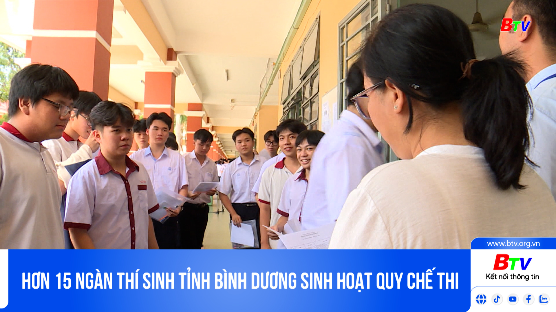 Hơn 15 ngàn thí sinh tỉnh Bình Dương sinh hoạt quy chế thi