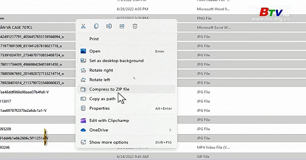 Nén và giải nén tập tin trên Windows 11