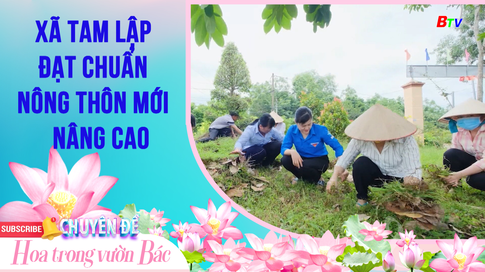 Xã Tam Lập đạt chuẩn nông thôn mới nâng cao