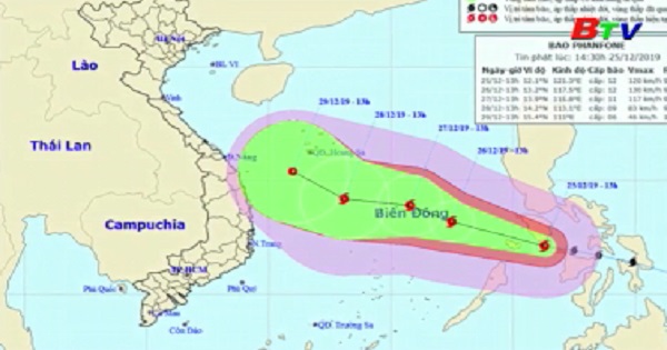 Tin bão gần biển Đông (Bão PhanFone)