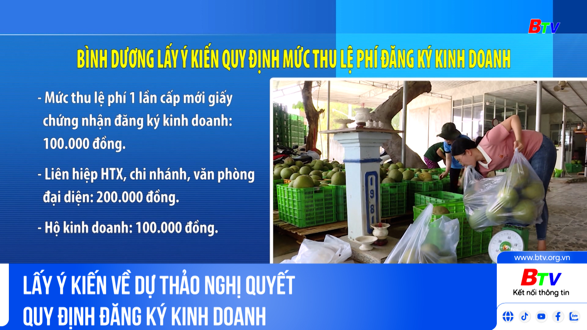 Lấy ý kiến về dự thảo Nghị quyết quy định đăng ký kinh doanh