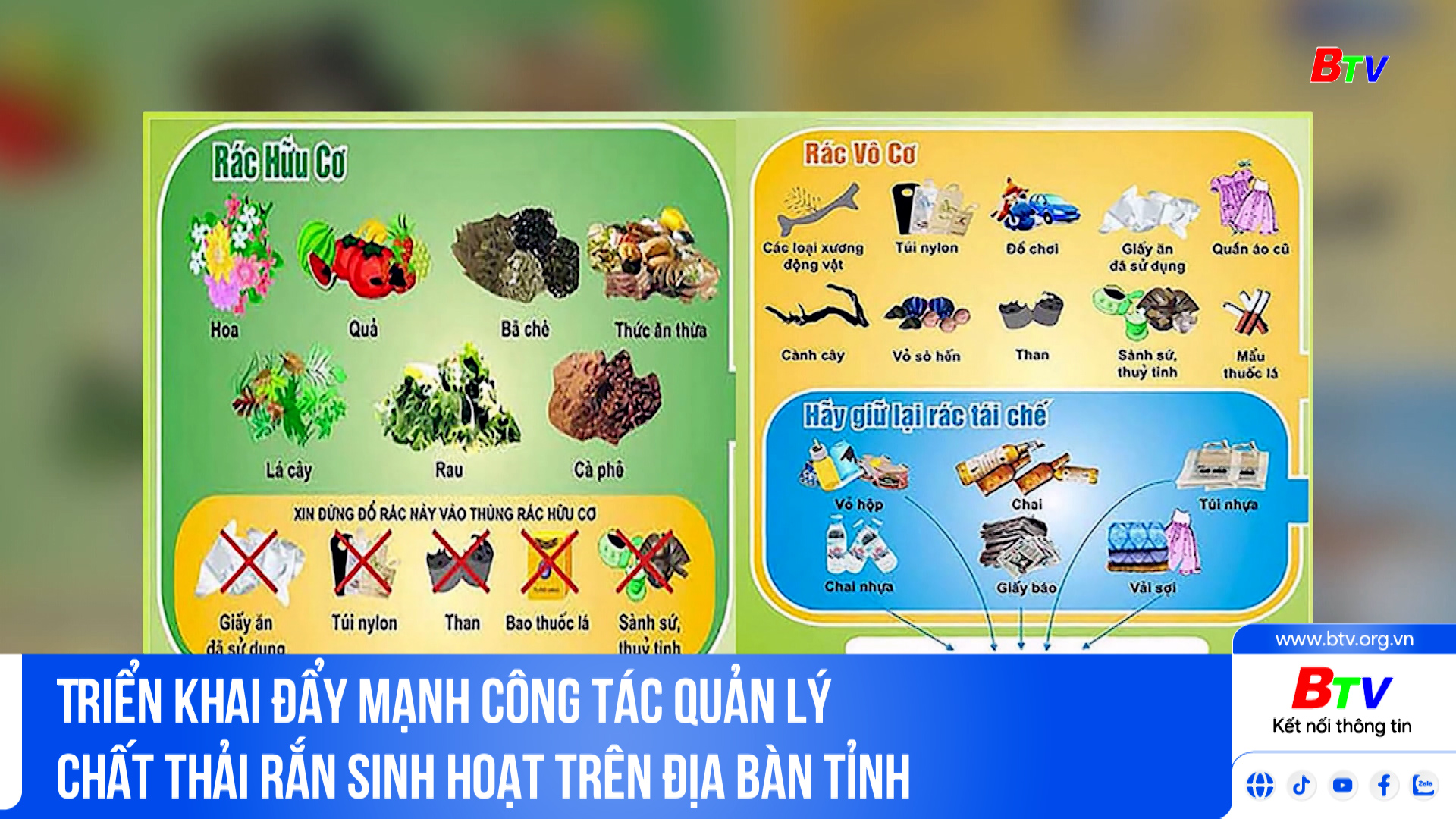 Triển khai đẩy mạnh công tác quản lý chất thải rắn sinh hoạt trên địa bàn Tỉnh