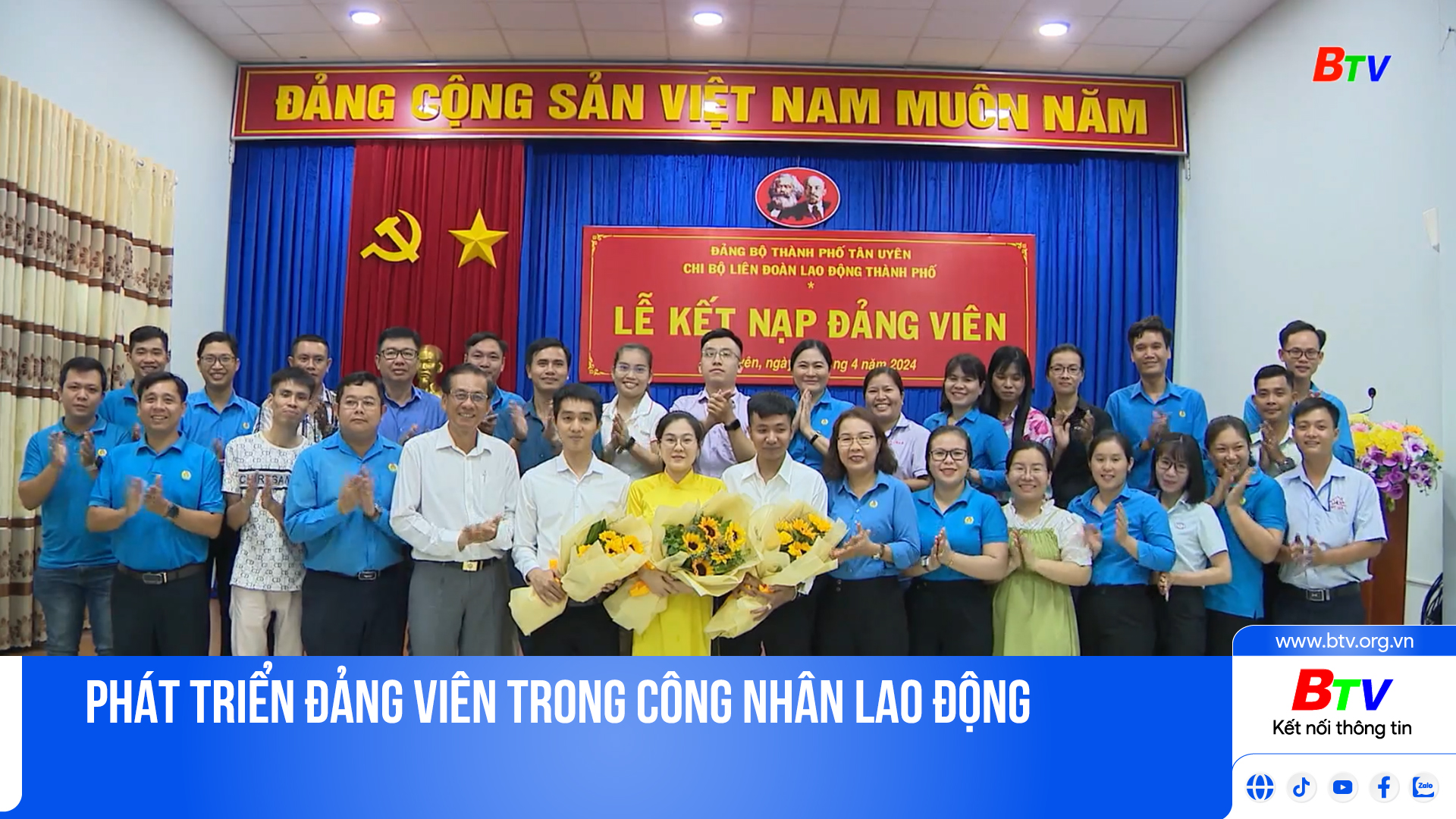 Phát triển Đảng viên trong công nhân lao động