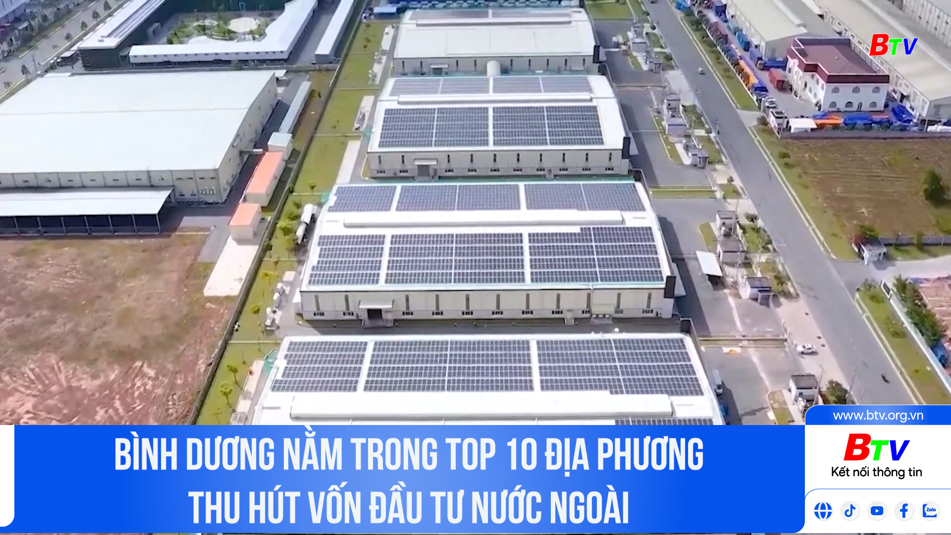  Bình Dương nằm trong top 10 địa phương thu hút vốn đầu tư nước ngoài