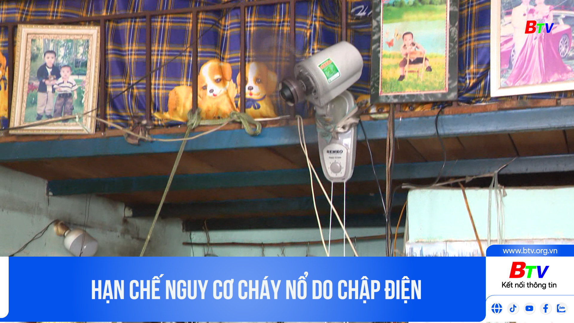 Hạn chế nguy cơ cháy nổ do chập điện