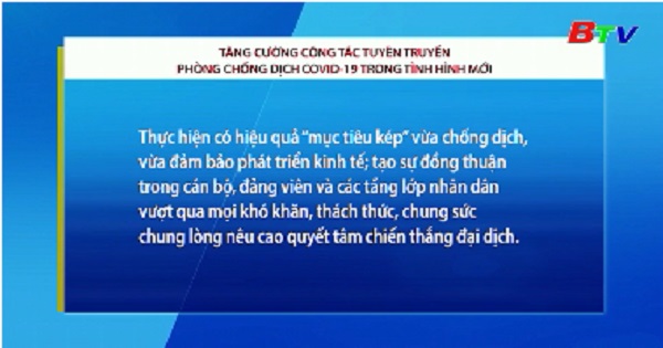 Tăng cường công tác tuyên truyền phòng chống dịch COVID-19 trong tình hình mới