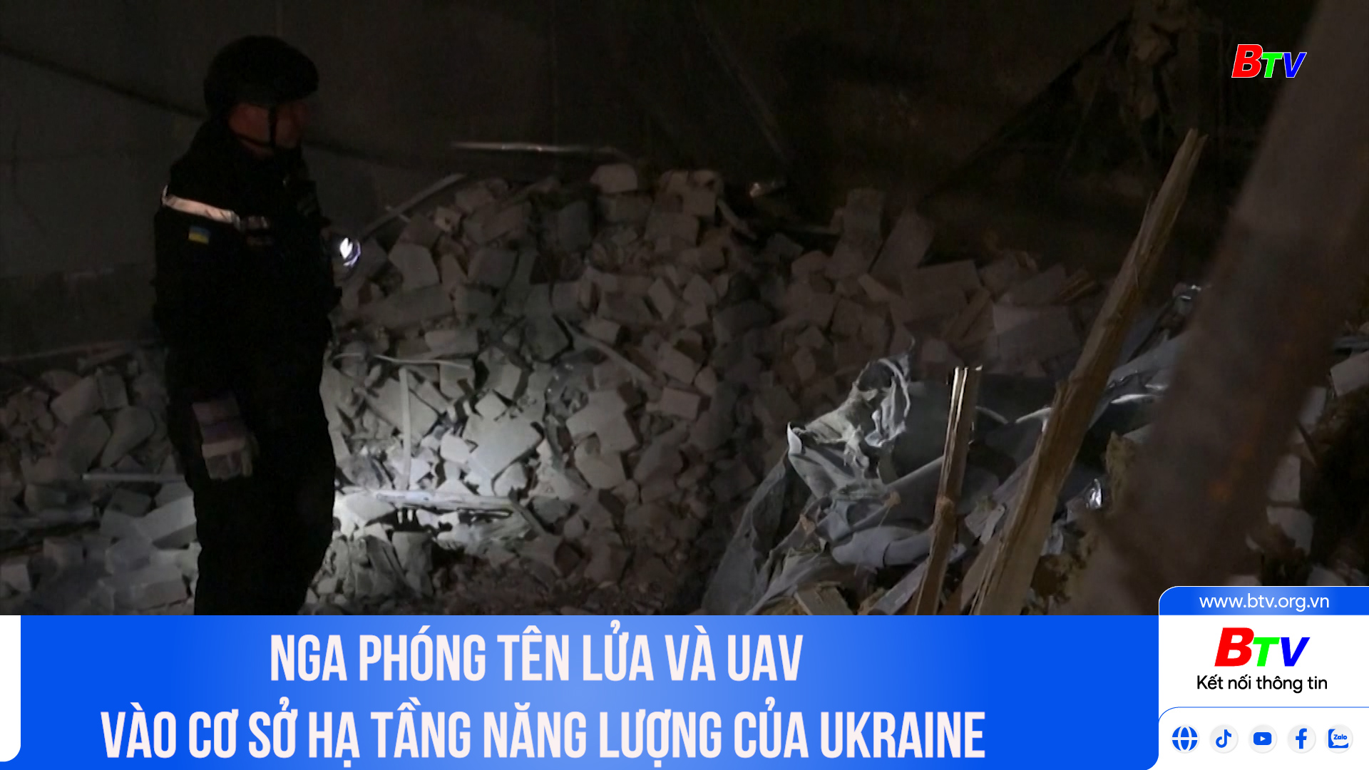 Nga phóng tên lửa và UAV vào cơ sở hạ tầng năng lượng của Ukraine