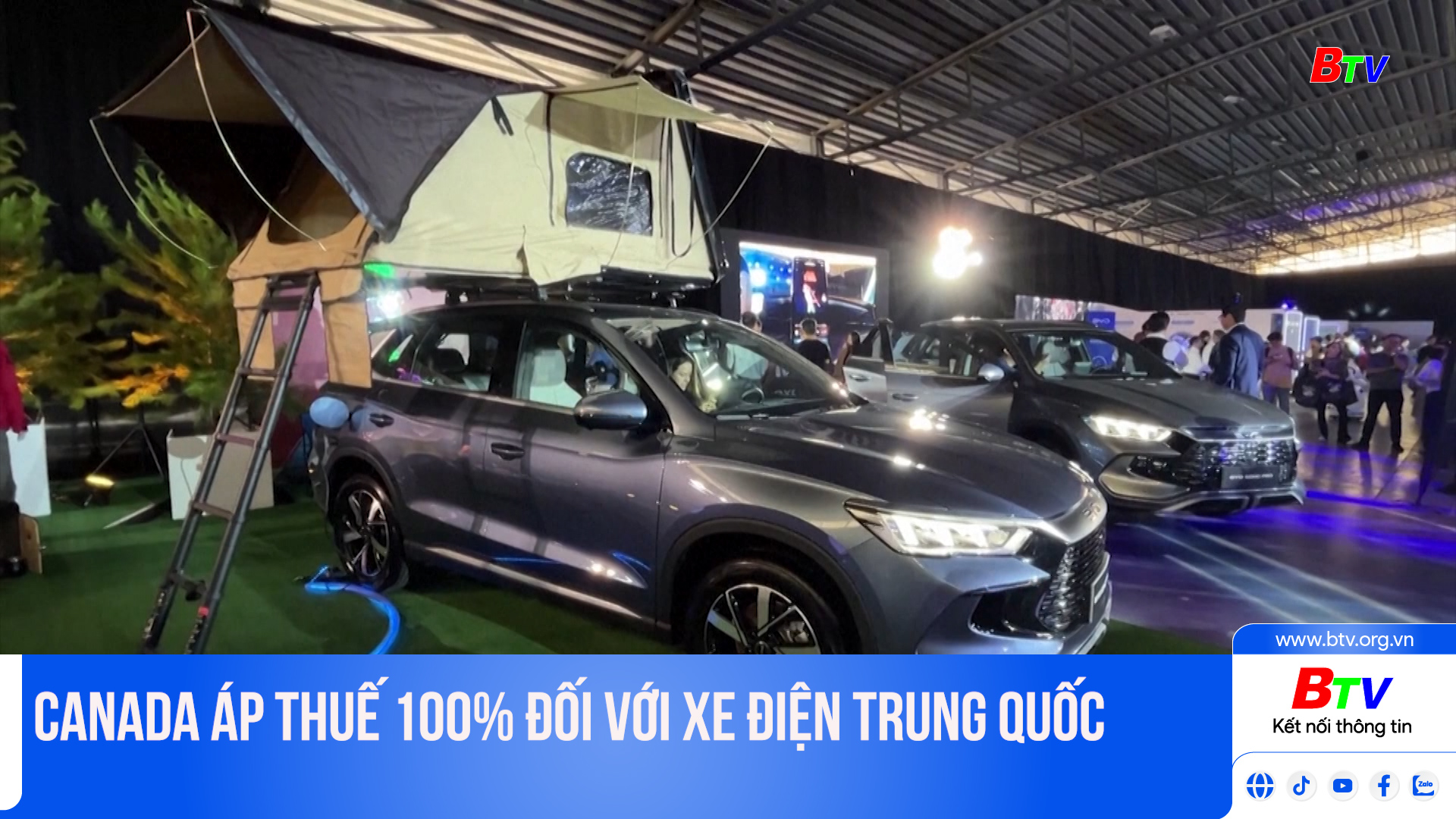 Canada áp thuế 100% đối với xe điện Trung Quốc