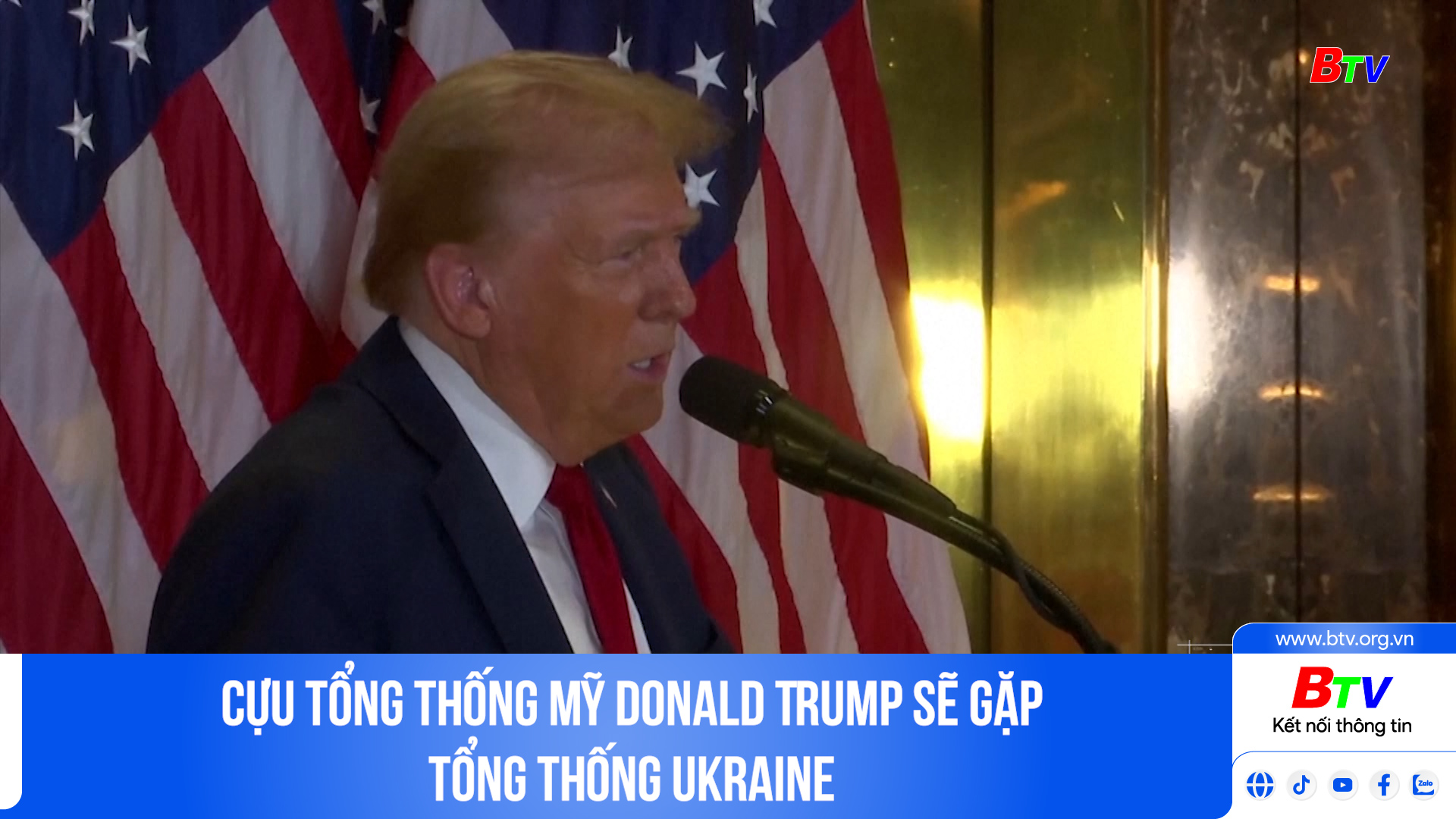 Cựu Tổng thống Mỹ Donald Trump sẽ gặp Tổng thống Ukraine