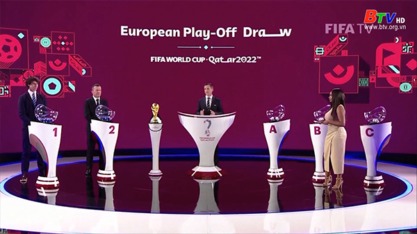 Lễ bốc thăm play-off vòng loại World Cup 2022 khu vực châu Âu