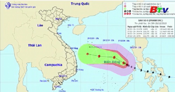 Tin bão trên biển Đông (Cơn bão số 8)