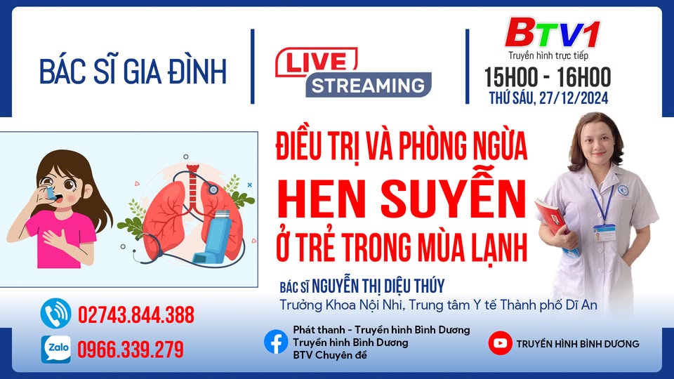 Điều trị và phòng ngừa hen suyễn ở trẻ trong mùa lạnh | Bác sĩ gia đình