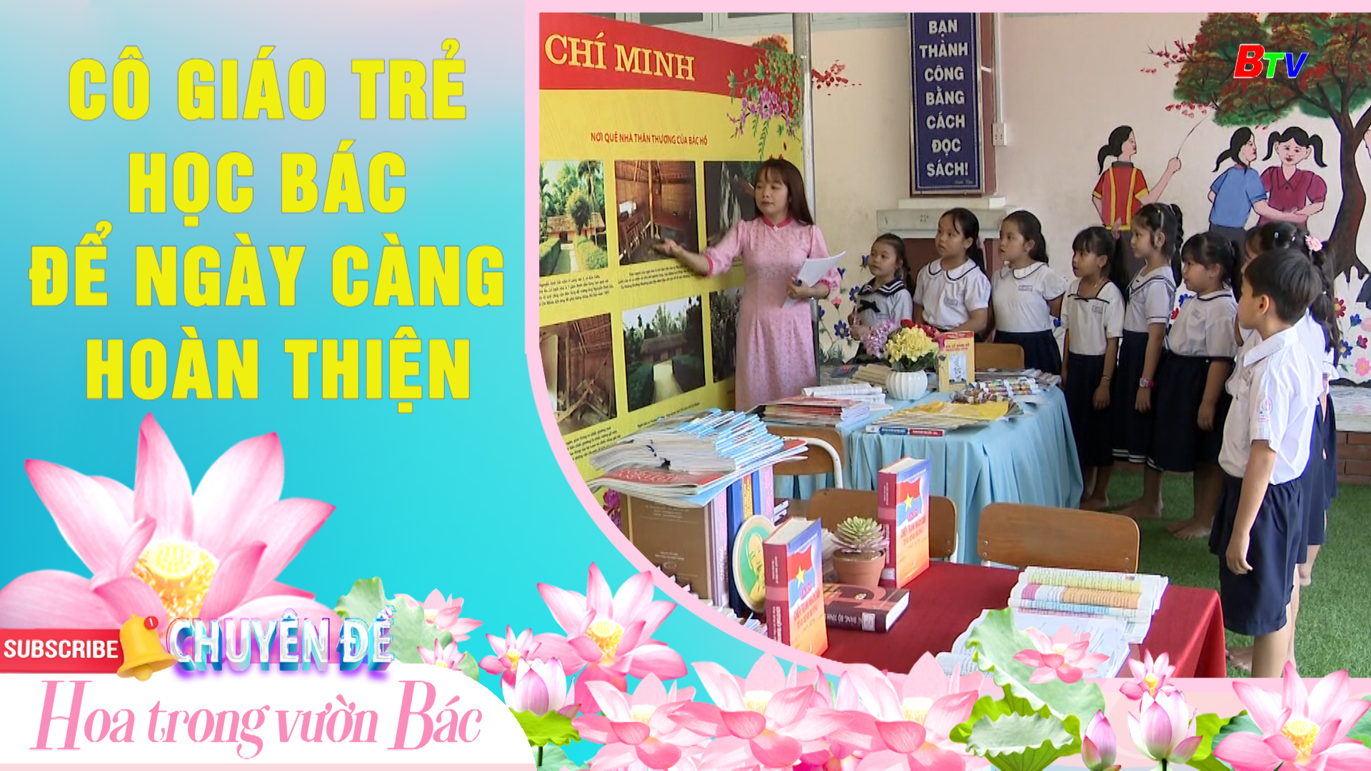 Cô giáo trẻ học Bác để ngày càng hoàn thiện 