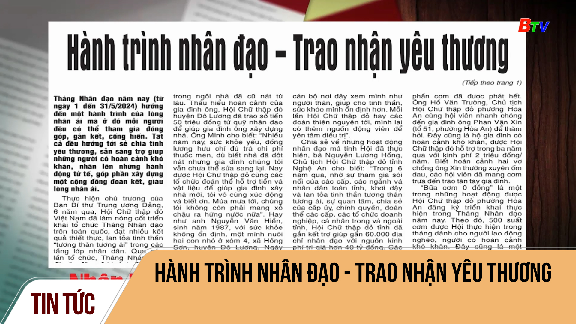 Hành trình nhân đạo - Trao nhận yêu thương